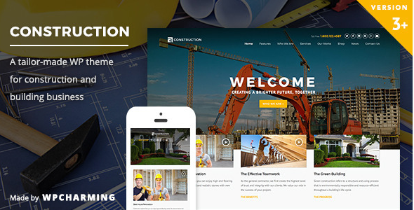 Construction WordPress Theme